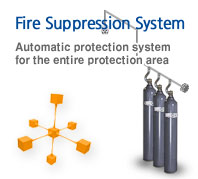 Fire Suppression System, 자동방식의 방호구역 전체방호